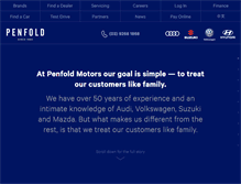 Tablet Screenshot of penfold.com.au
